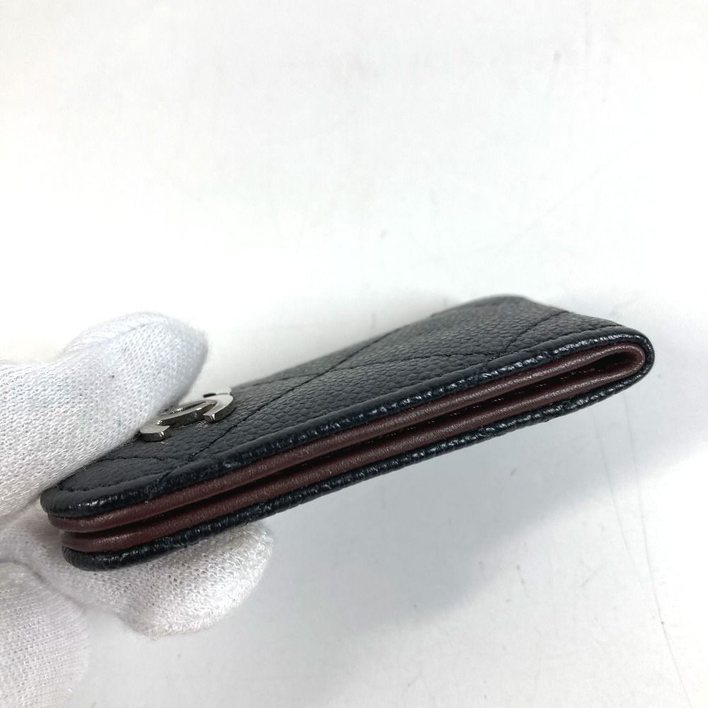 CHANEL シャネル マネークリップ CC ココマーク ロゴ マトラッセ キルティング キャビアスキン ブラック CHANEL シャネル マネークリップ CC ココマーク ロゴ マトラッセ キルティング キャビアスキン ブラック