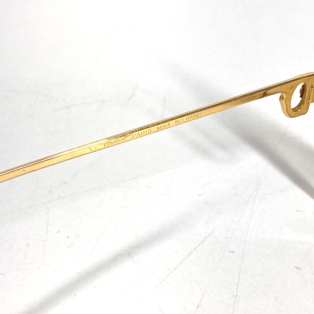 CARTIER カルティエ 眼鏡 トリニティ ロゴ メタル ゴールド