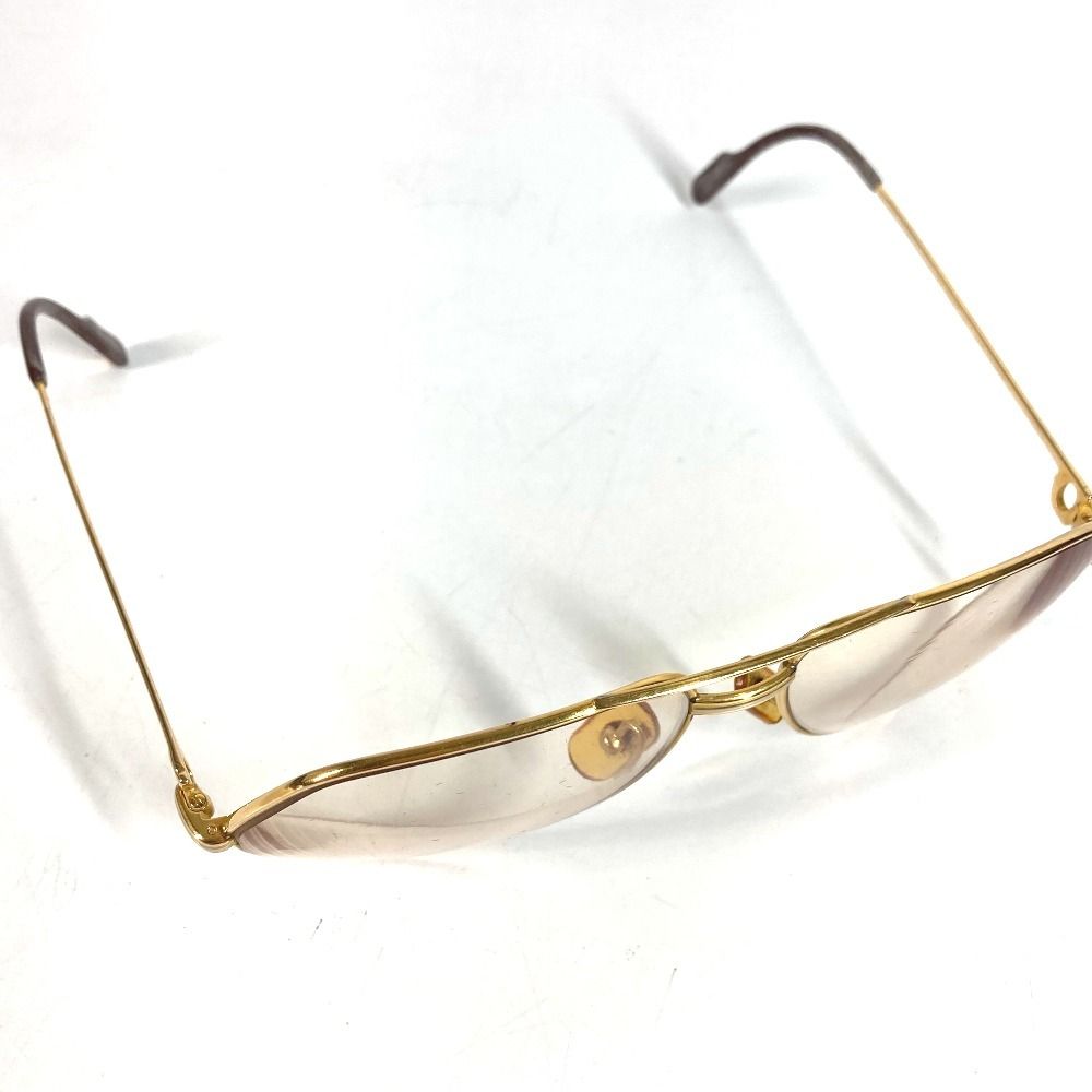 CARTIER カルティエ 眼鏡 トリニティ ロゴ メタル ゴールド