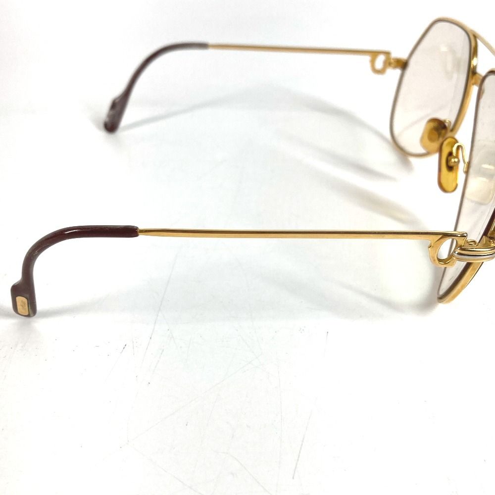 CARTIER カルティエ 眼鏡 トリニティ ロゴ メタル ゴールド