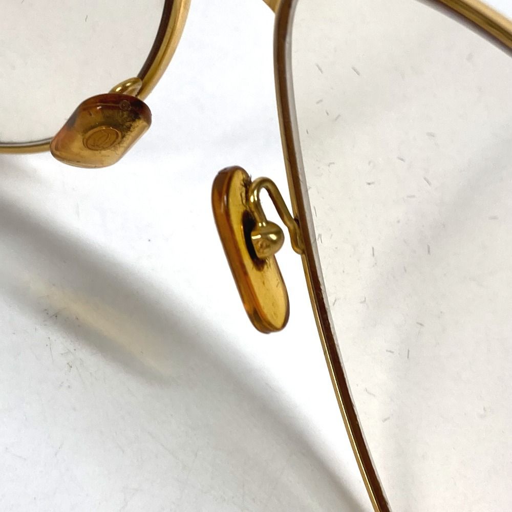 CARTIER カルティエ 眼鏡 トリニティ ロゴ メタル ゴールド