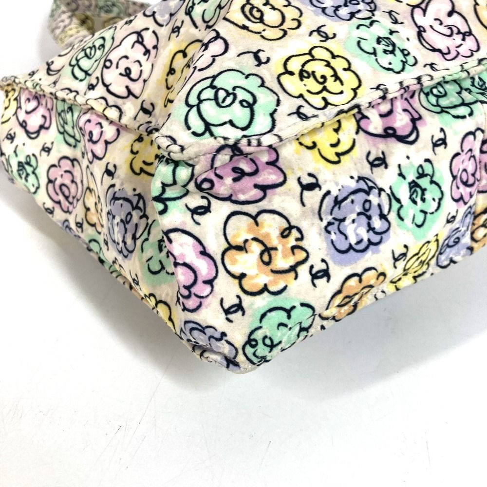 CHANEL シャネル ショルダーバッグ フラワー柄 ロゴ CC ココマーク 花柄 キャンバス マルチカラー