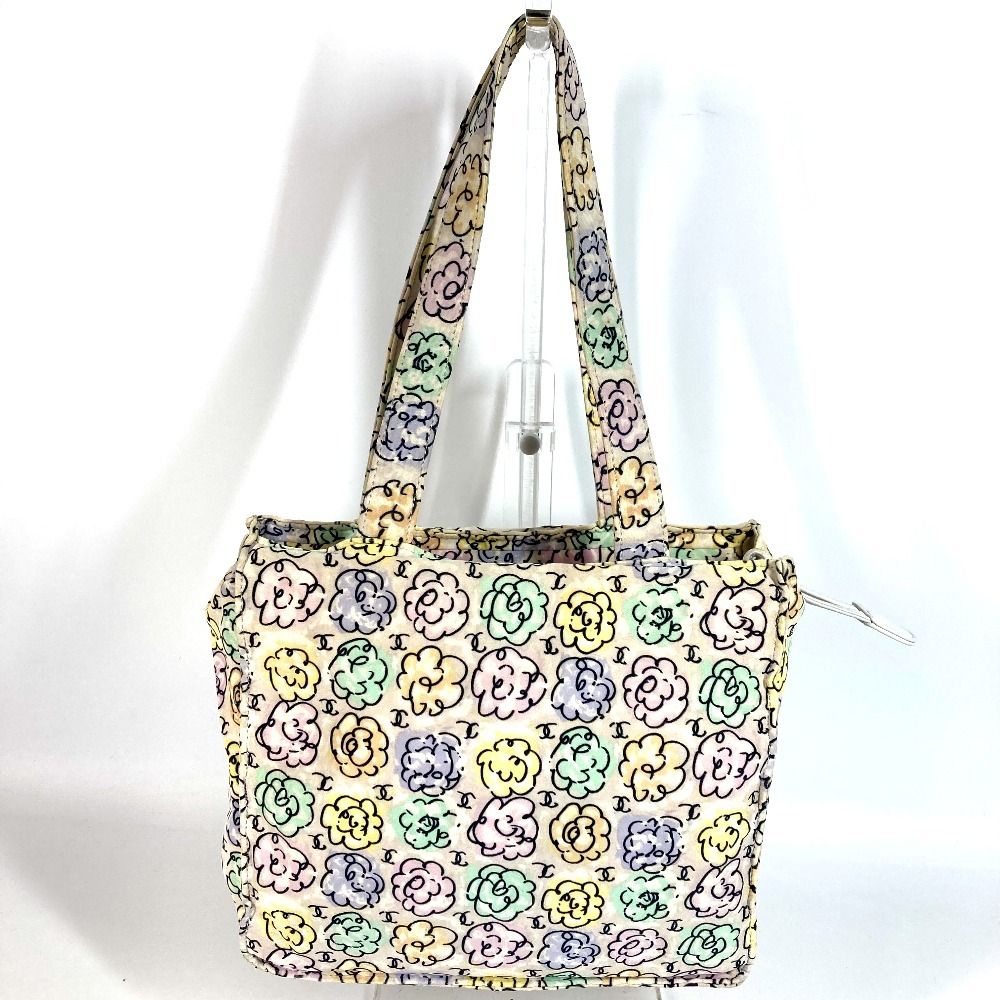 CHANEL フラワー柄 クラッチバッグ シャネル CHANEL ココマーク 花 レース クラッチバッグ サテン