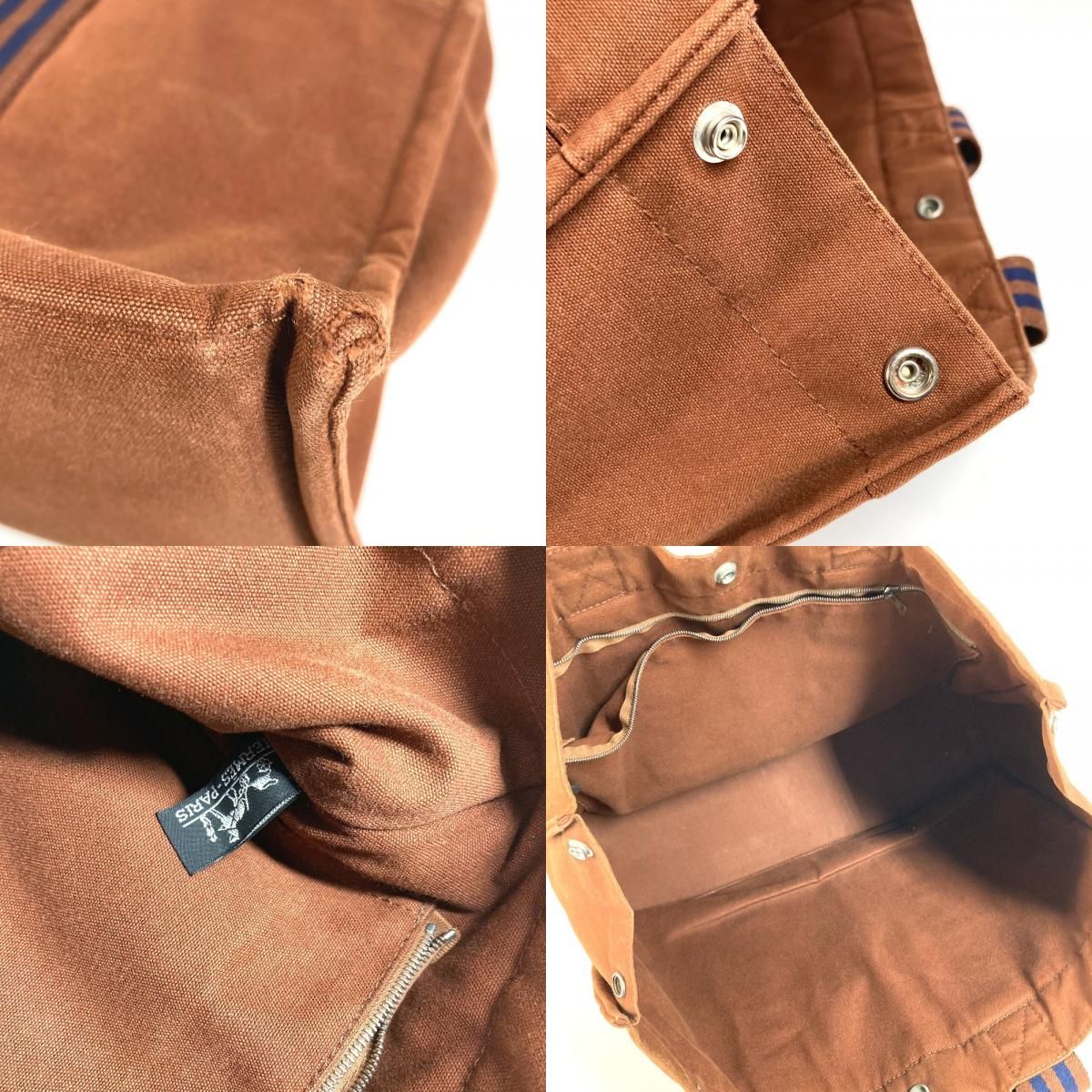 HERMES エルメス トートバッグ フールトゥGM フールトゥ GM コットン 