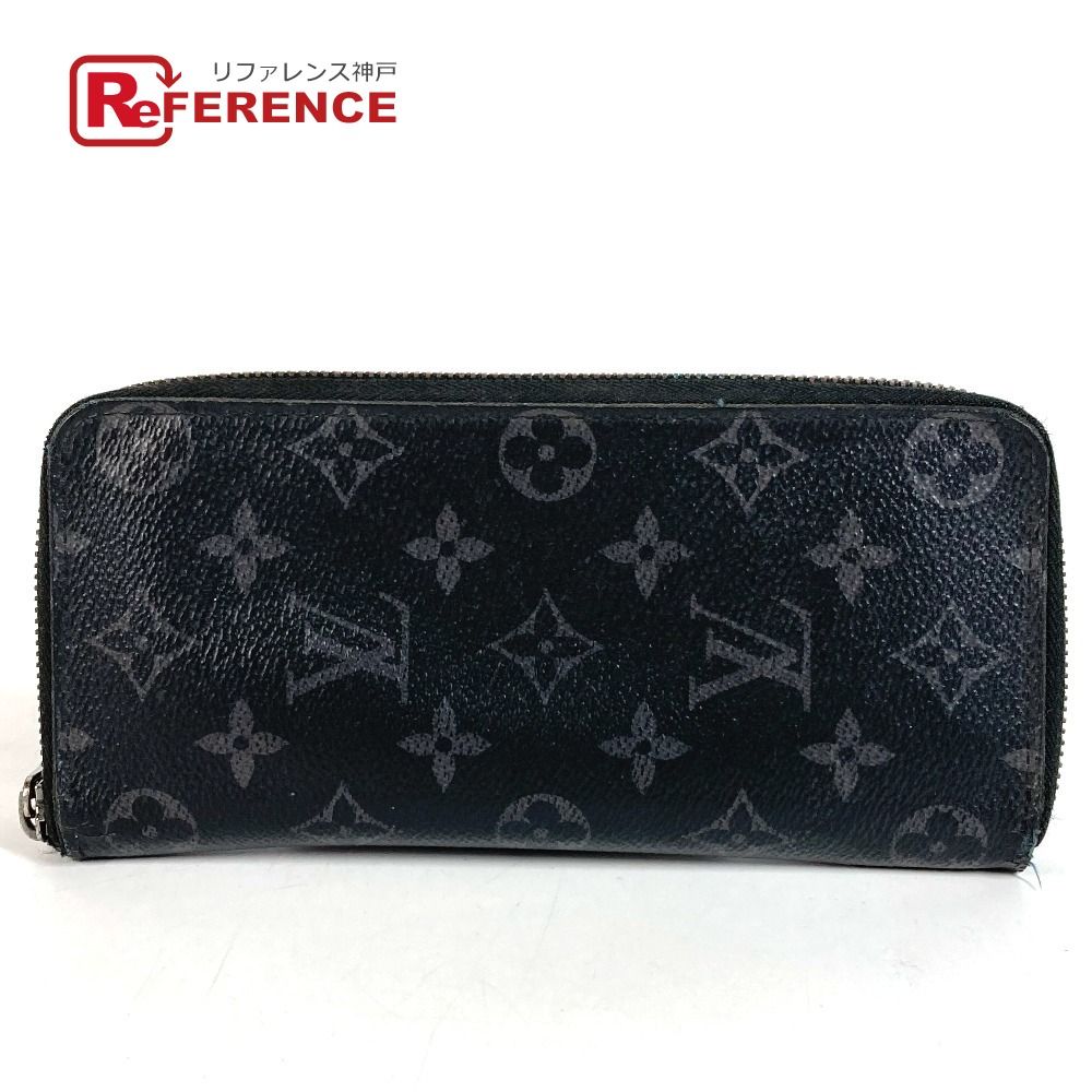 LOUIS VUITTON ルイヴィトン 長財布 ジッピーウォレット ヴェルティカル M62295 モノグラムエクリプスキャンバス ブラック