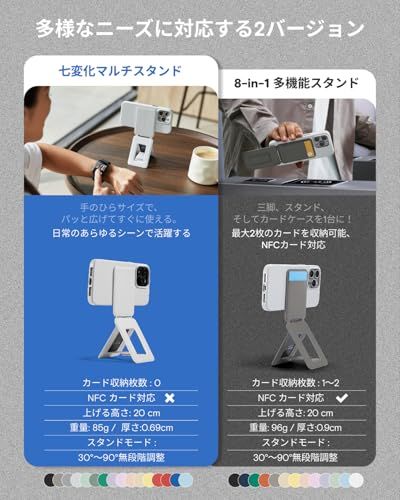 MOFT【公式直営店】モフト スマホスタンド MagSafe対応 七変化マルチスタンド 携帯スタンド iPhone 17/16/15/14/13/12シリーズ対応 MOVAS?耐久素材 薄型・軽量・折りたたみ式・持ち運び便利 多角度調整・三脚兼用・強力なMas MOFT【公式直営店】モフト スマホスタンド MagSafe対応 七変化マルチスタンド 携帯スタンド iPhone 17/16/15/14/13/12シリーズ対応 MOVAS?耐久素材 薄型・軽量・折りたたみ式・持ち運び便利 多角度調整・三脚兼用・強力なMas