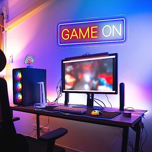 ゲームネオンサイン Game Onネオン LEDネオンライト USB/スイッチ付き ゲームルーム装飾用 子供ギフトas 0a2ad2bb