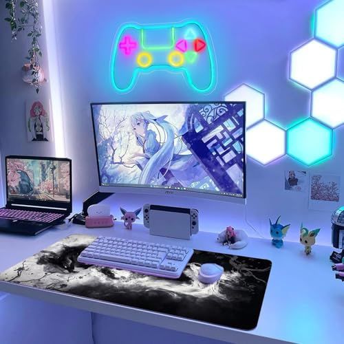 ゲームネオンサイン RGB ゲームパッド ネオンサイン LED ネオンライト 10種類 4モード 調整可能 USB充電式 壁掛け 雰囲気作り ネオン看板 インテリア 部屋 寝室 装飾 おしゃれ かわいい 誕生日 クリスマス プレゼント 横40 dc8cd044