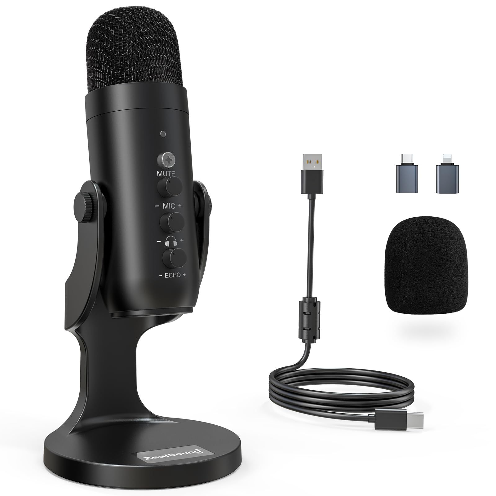 ZealSound USB マイク コンデンサー マイク PC マイク 卓上マイク 単一指向性 エコー機能付き 会議用 ゲーム 実況 マイク タブレット PC用録音マイク/YouTube用/生通信・ゲーム実況用/Skype/LINE 生放送 8a85341d ZealSound USB マイク コンデンサー マイク PC マイク 卓上マイク 単一指向性 エコー機能付き 会議用 ゲーム 実況 マイク タブレット PC用録音マイク/YouTube用/生通信・ゲーム実況用/Skype/LINE 生放送 8a85341d