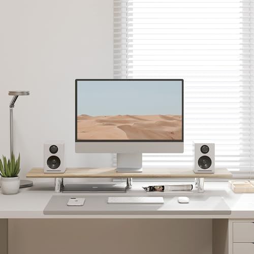 Fenge モニター台 机上台パソコン台 机上ラック 幅100cm 木製天板 高さ調整可能デスクトップ用 机上 モニタースタンド 机上台 pcモニター台 パソコンラック 卓上 収納 整理整頓 木目オークG04E110WOas 99a69d53 Fenge モニター台 机上台パソコン台 机上ラック 幅100cm 木製天板 高さ調整可能デスクトップ用 机上 モニタースタンド 机上台 pcモニター台 パソコンラック 卓上 収納 整理整頓 木目オークG04E110WOas 99a69d53