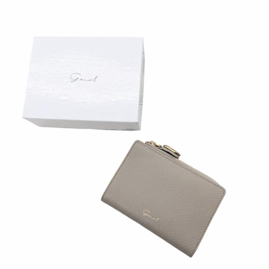 美品 gemeil ジェムイル ミニマルウォレット SO-411-SNS カーキ系 サイズ 652315