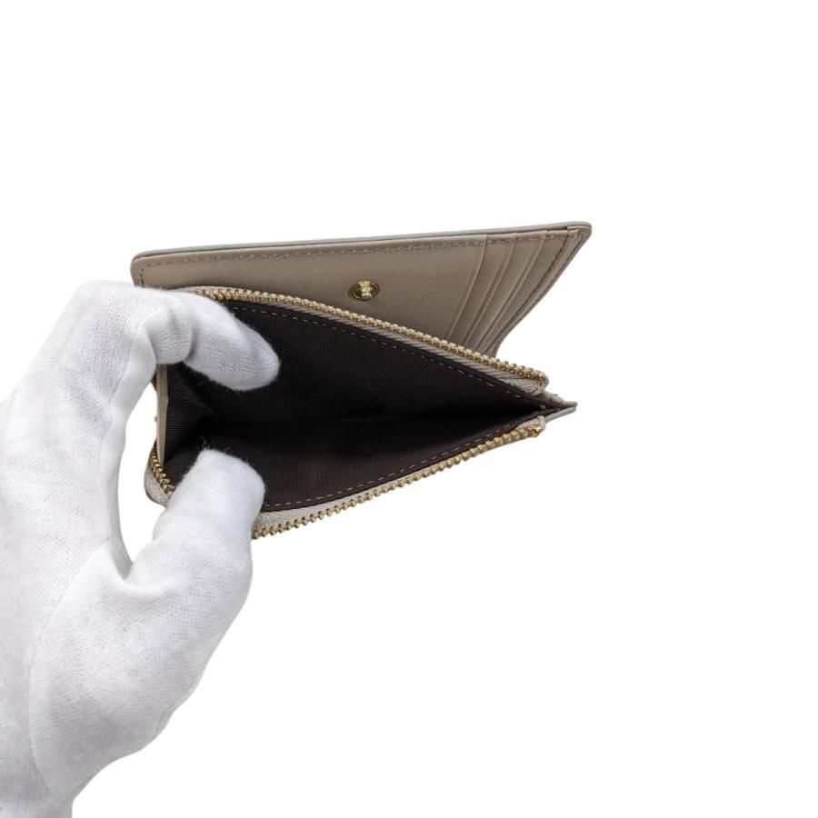 美品 gemeil ジェムイル ミニマルウォレット SO-411-SNS カーキ系 サイズ 652315