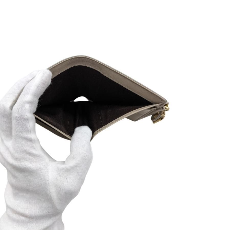 美品 gemeil ジェムイル ミニマルウォレット SO-411-SNS カーキ系 サイズ 652315