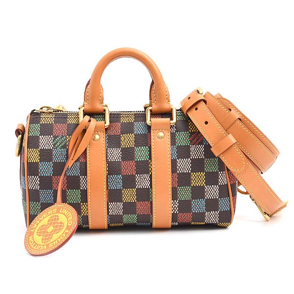 ルイヴィトン バッグ メンズ LVバーズ ダミエ キーポル バンドリエール25 2WAY マルチカラー N00148 Louis Vuitton 中古