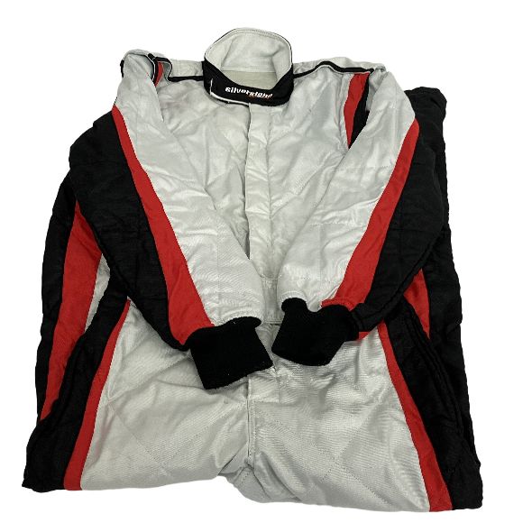 SilverStone Racing RSN-200 レーシングスーツ 8856-2000 ホログラム有り XSサイズ シルバーストーン 走行会 ウェア 中古 T11165859