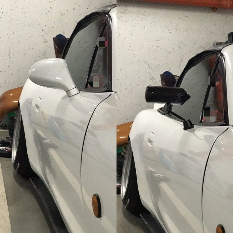 【送料無料】全車種汎用 Universal Car レーシングミラー サイドミラー ブルーミラー仕様 弾丸型デザイン グロスブラック カーボン柄 左右セット 車用外装パーツ スポーティ 立体感 軽量感 ドレスアップ 【送料無料】全車種汎用 Universal Car レーシングミラー サイドミラー ブルーミラー仕様 弾丸型デザイン グロスブラック カーボン柄 左右セット 車用外装パーツ スポーティ 立体感 軽量感 ドレスアップ