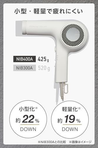 Nobby by TESCOM ドライヤー プロテクトイオン 軽量 小型化 1.7m 日本製 ラク抜きプラグ ホワイトアッシュ NIB400A-W/Ee 38f151bf