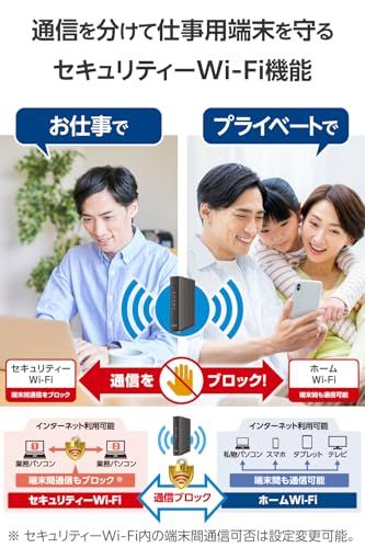 エレコム WiFi ルーター 無線LAN 1201＋574Mbps 11ax 有線Giga EasyMesh(TM) IPv6(IPoE)対応 エコパッケージ WRC-W601-Be dd6352ec