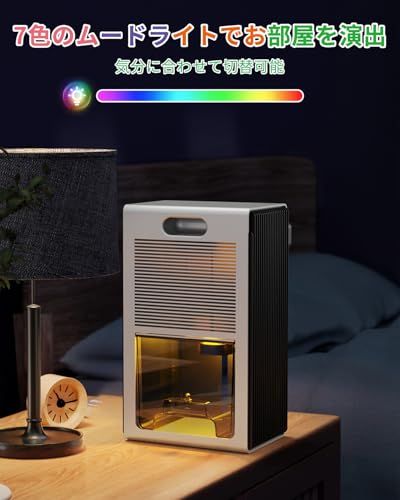 除湿機 衣類乾燥用 静音モデル【1日1L除湿・2.5L大容量】強力タイプ 鉄筋15畳/木造7畳 温湿度表示 満水停止 ペルチェ方式 省エネ 七色LED 梅雨・結露・カビ対策 室内用e 51be128b