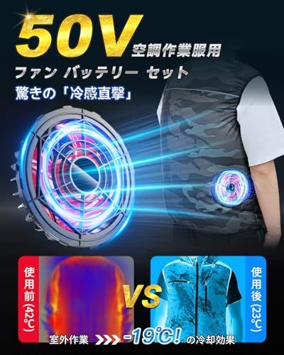 2026年モデル 空調作業服 ファンバッテリーセット 【50V高出力&40000mA大容量】5段階風量調節 長時間稼働 PSE認証済 ファン付きベスト用 屋外作業 暑さ対策 熱中症対策 穴直径9cmのあらゆる作業着対応e 78abb2c4 2026年モデル 空調作業服 ファンバッテリーセット 【50V高出力&40000mA大容量】5段階風量調節 長時間稼働 PSE認証済 ファン付きベスト用 屋外作業 暑さ対策 熱中症対策 穴直径9cmのあらゆる作業着対応e 78abb2c4