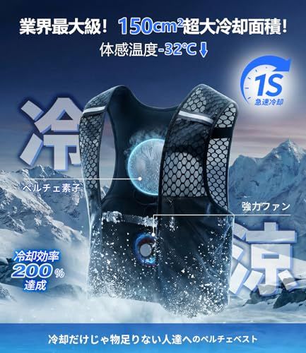 ペルチェベスト【2026業界初・150cm?超大面積冷却プレート+空調ファン・最大-32℃冷却・40000mAh大容量・DC9V超高出力・1秒速冷・4段階調節】冷却ベスト ペルチェ素子 バッテリーセット 静音 薄型 コンパクト 空調作業服と併 9a8e33bb ペルチェベスト【2026業界初・150cm?超大面積冷却プレート+空調ファン・最大-32℃冷却・40000mAh大容量・DC9V超高出力・1秒速冷・4段階調節】冷却ベスト ペルチェ素子 バッテリーセット 静音 薄型 コンパクト 空調作業服と併 9a8e33bb