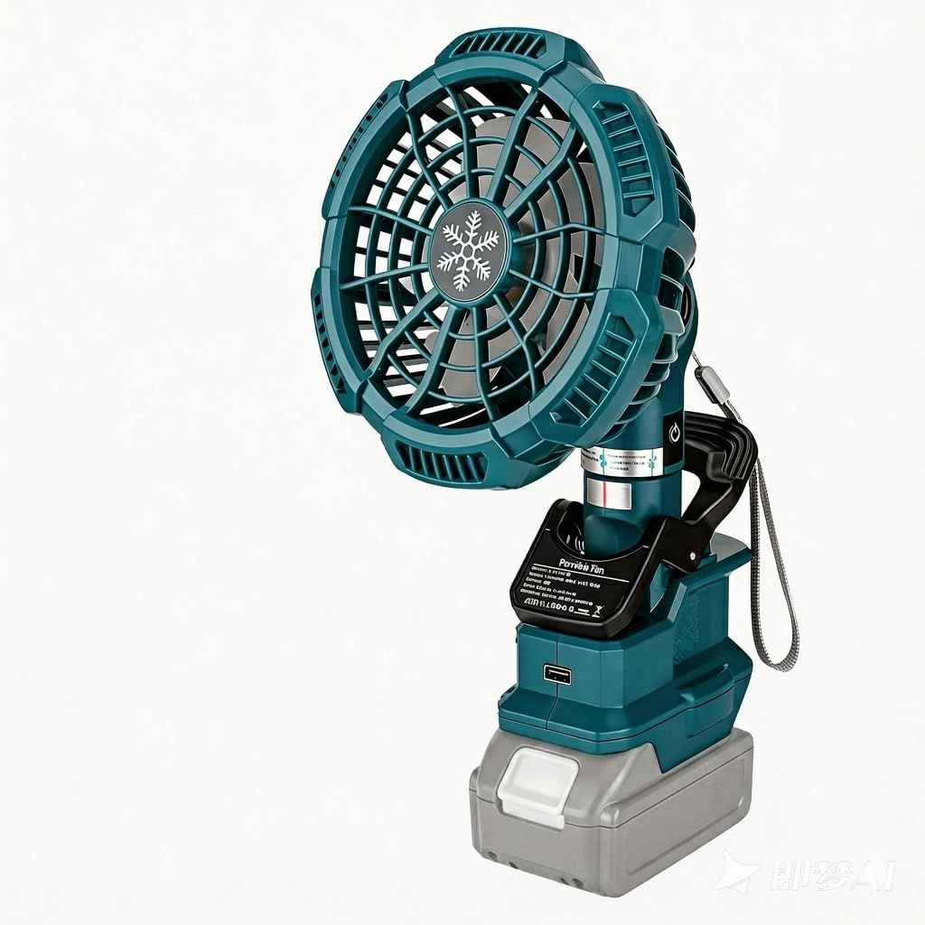 Lavihom卓上扇風機 扇風機 ポータブルクリップ式ファン ミニ扇風機 マキタ14.4/18Vバッテリ対応 静音 コードレス 風量3段階調節 水平315度垂直90度調整 CE認証 宅内/オフィス/車の中/洗面所/トイレにも/キャンプ使用可能 5ae516d5