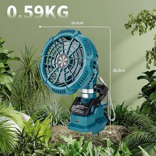 Lavihom卓上扇風機 扇風機 ポータブルクリップ式ファン ミニ扇風機 マキタ14.4/18Vバッテリ対応 静音 コードレス 風量3段階調節 水平315度垂直90度調整 CE認証 宅内/オフィス/車の中/洗面所/トイレにも/キャンプ使用可能 5ae516d5