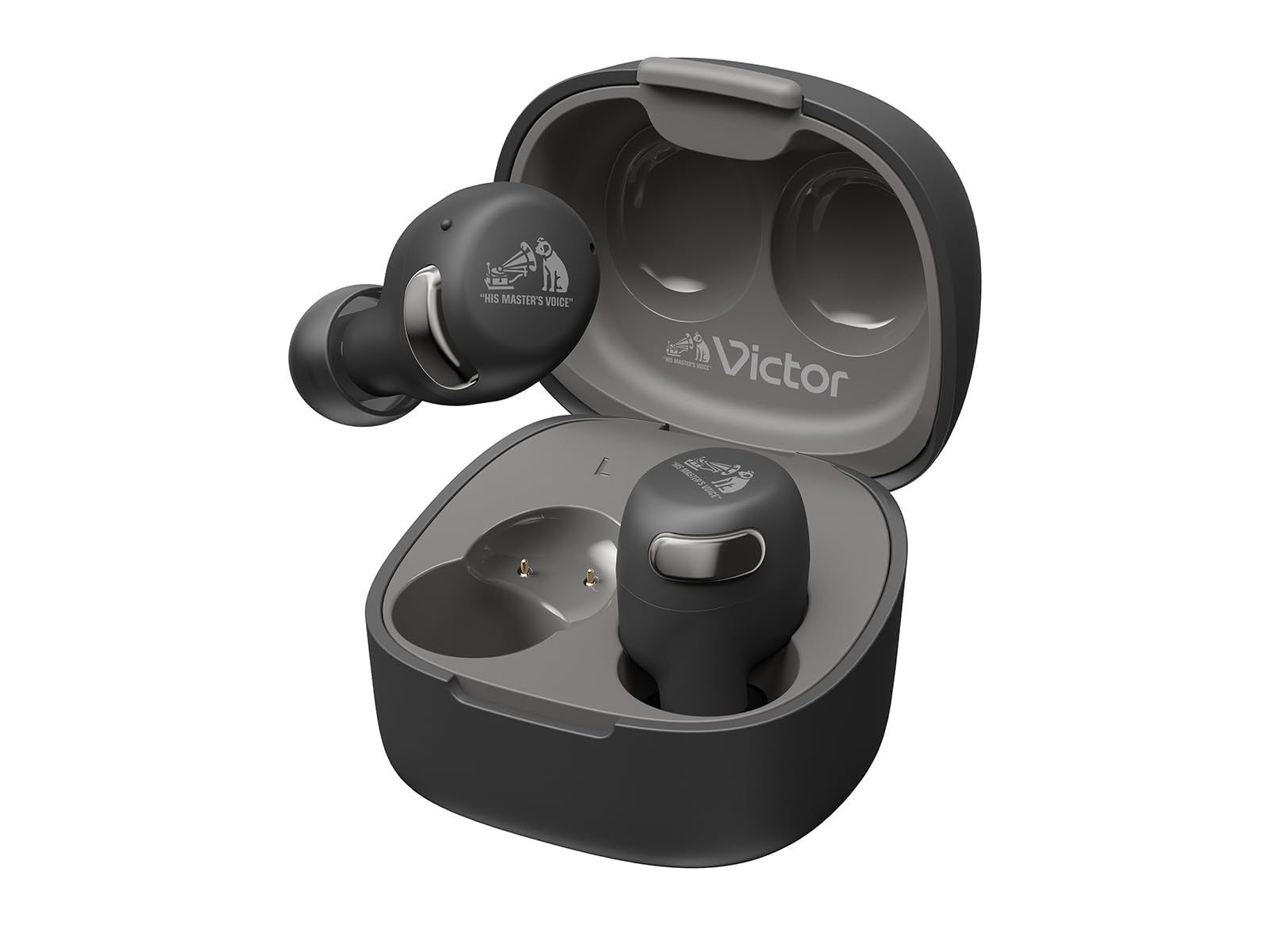 JVCケンウッド Victor HA-A30T2-B ワイヤレスイヤホン Bluetooth Ver.5.3 ノイズキャンセリング アプリ対応 マルチポイント 合計27時間再生 マイク付き 小型 軽量 外音取り込み 防水 ブラックe db6a570c