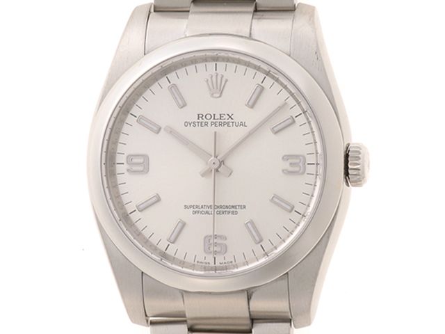 ROLEX ロレックス オイスター パーペチュアル 116000 腕時計 ステンレス 自動巻き シルバー文字盤 メンズ【中古】471