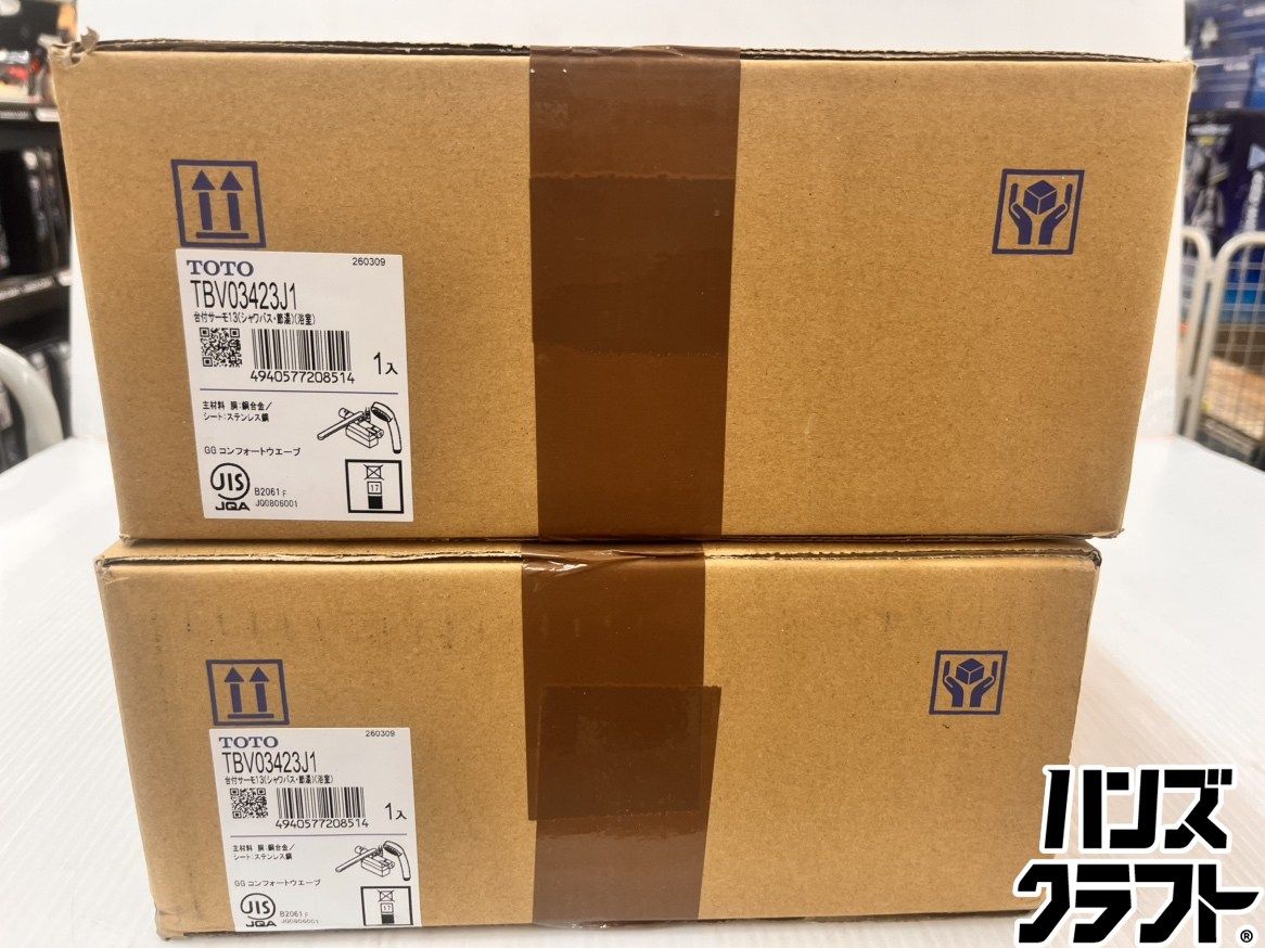 ★2個セット★TOTO 台付サーモスタット混合水栓 TBV03423J1 台付サーモ13 水栓金具 未使用品 ★2個セット★TOTO 台付サーモスタット混合水栓 TBV03423J1 台付サーモ13 水栓金具 未使用品