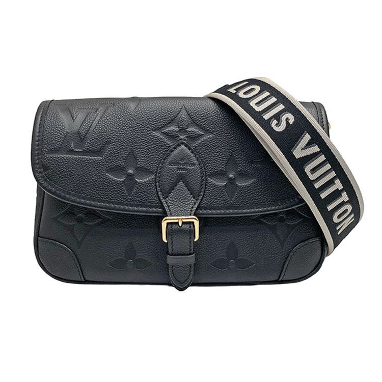 LOUIS VUITTON ルイヴィトン モノグラム・アンプラント ディアヌ ノワール M46386 ショルダーバッグ ハンドバッグ レザー レディース ブラック