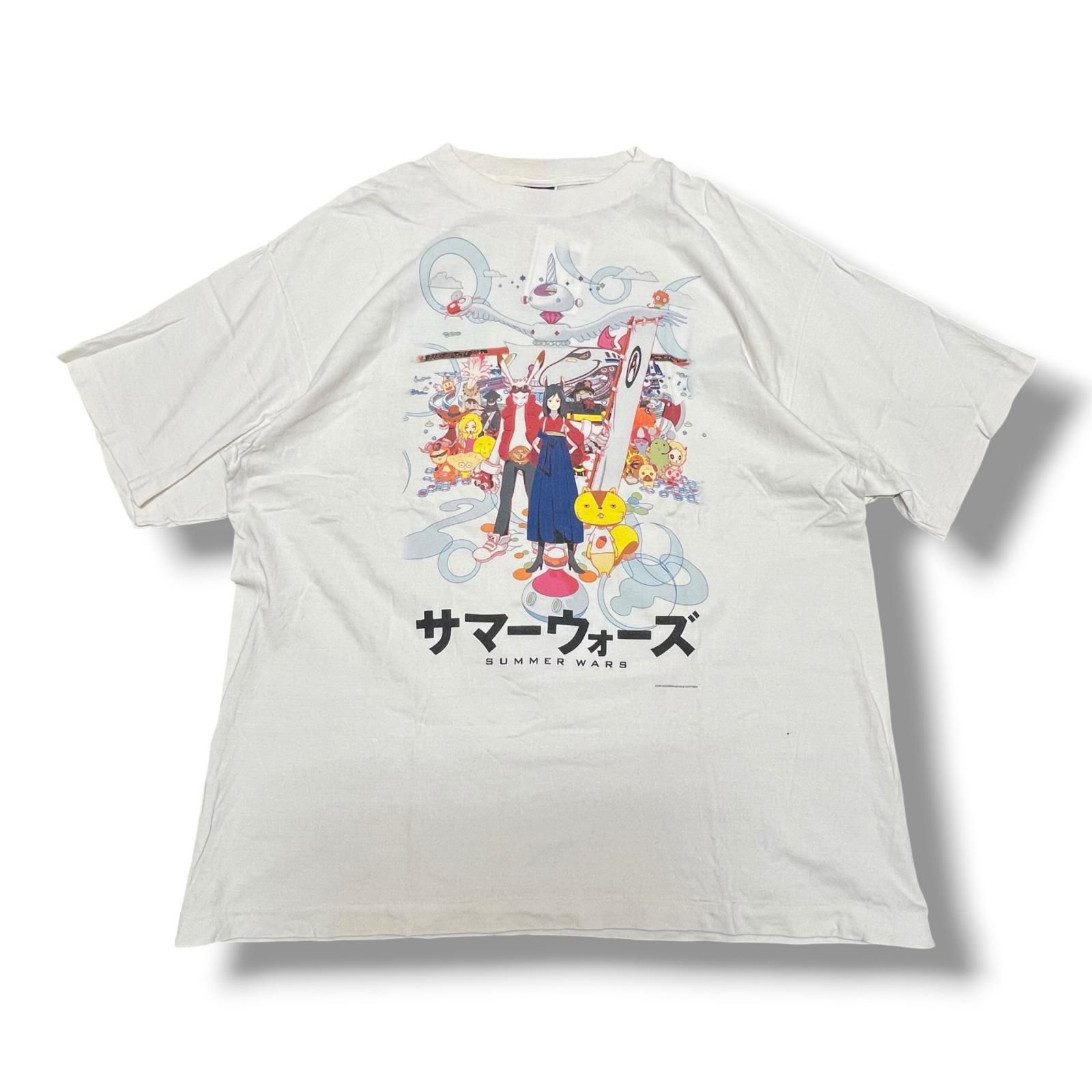参考上代35200円 SAINT MICHAEL × GEEKS RULE 24SS SG_SS TEE / SUMMER WARS サマーウォーズTシャツ 半袖カットソー コラボ セントマイケル ギークスルール SM-YS1-0000-C28 ホワイト L