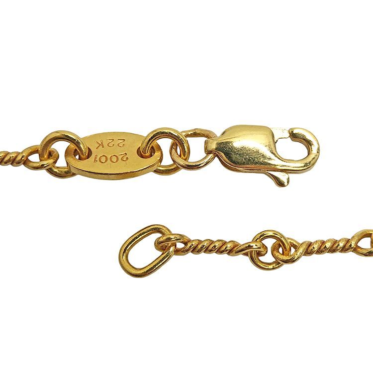 Chrome Hearts クロムハーツ 22K NECKCHAIN T18 ツイストチェーン