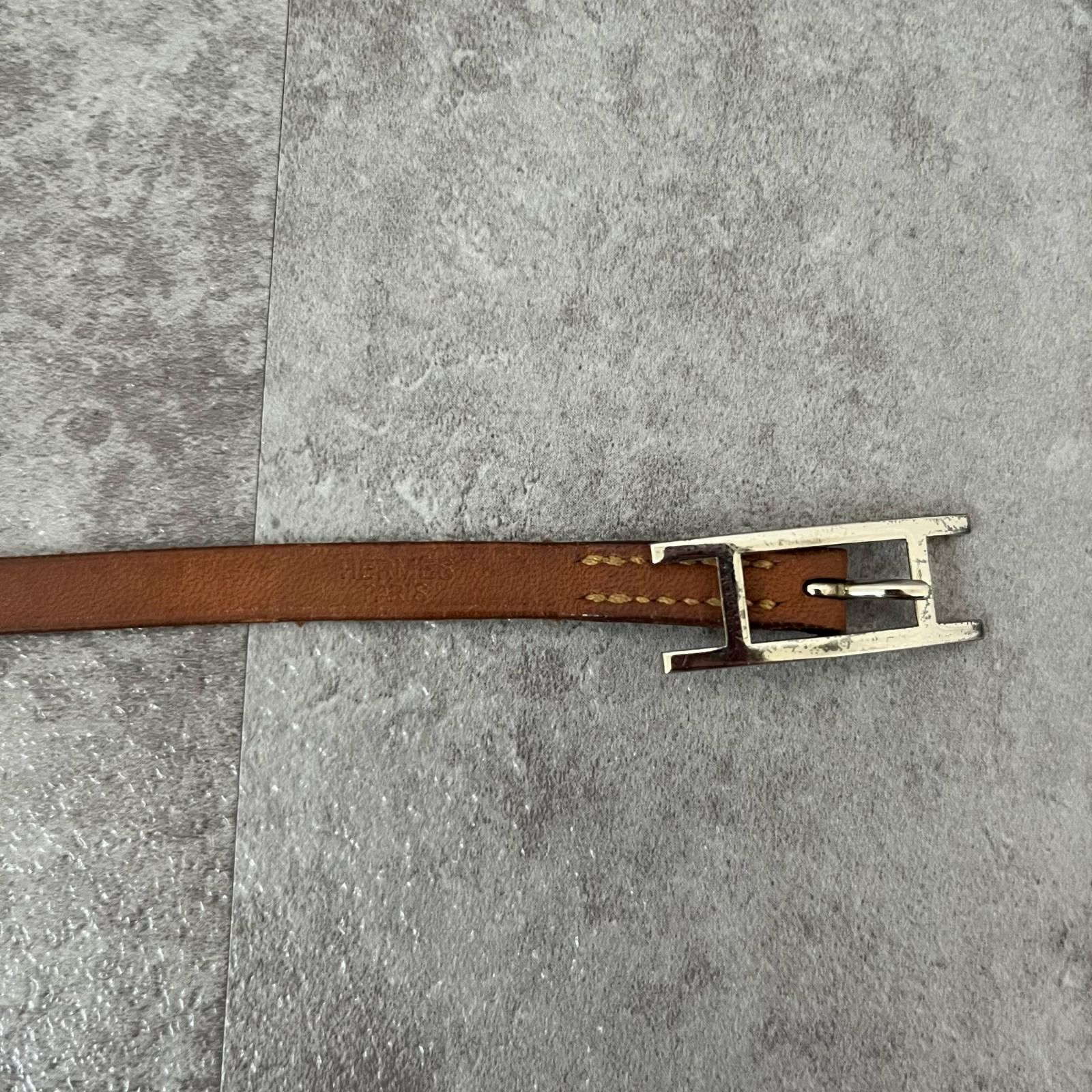 HERMES】エルメス レザーブレスレット アピ ブレスレット レディース