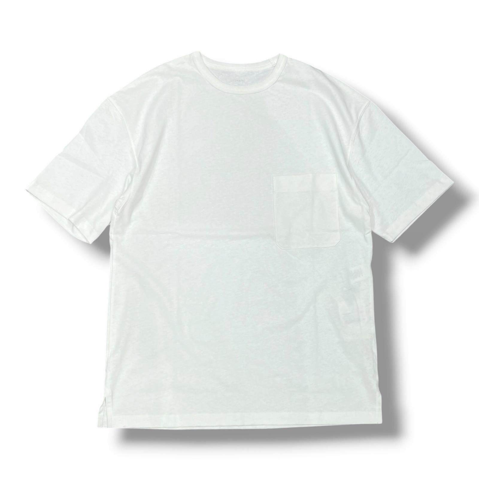 参考上代40040円 未使用 LEMAIRE BOXY SS T-SHIRT クルーネックポケットTシャツ ルメール TO1382 LJ1010 ホワイト XS （12528M）