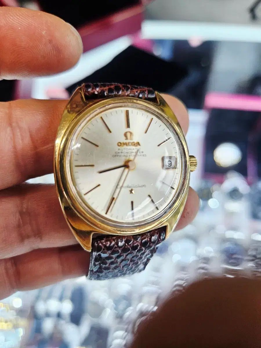 オメガ 18k 金丸のまま