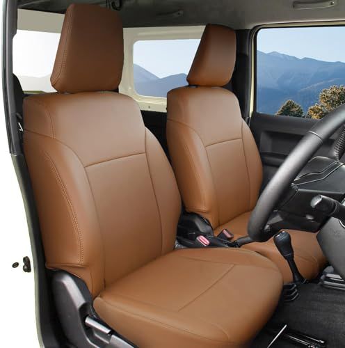YORKNEIC シートカバー 新型 ジムニー jb64 XC/XL ジムニーシエラ JC/JL JB74 専用設計 puレザー 防水 シート保護カバー 全席セット ブラウン＊mn