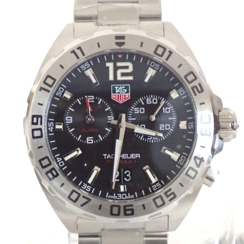 Th1013881 タグホイヤー フォーミュラ1 デイト WAZ111A.BA0875 クォーツ SS ブラック文字盤 腕時計 メンズ TAG HEUER 未使用