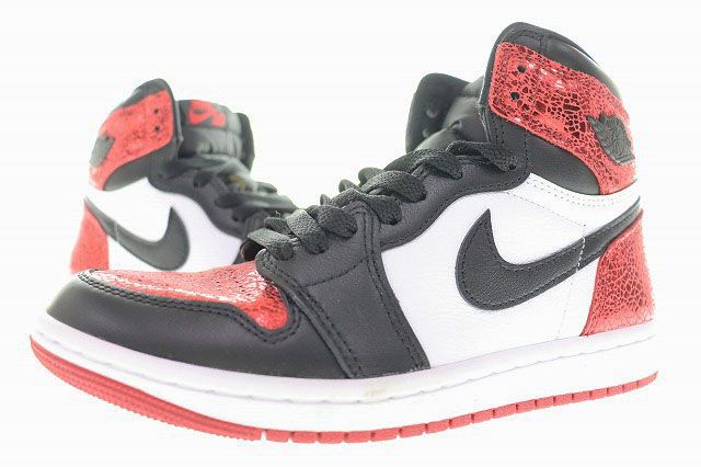 ナイキ NIKE WMNS AIR JORDAN 1 HIGH OG RUBY 24cm FD2596-602 AJ1 エア ジョーダン ハイ ルビー 赤 黒 白 【ブランド古着ベクトル】【中古】 ▲■260522