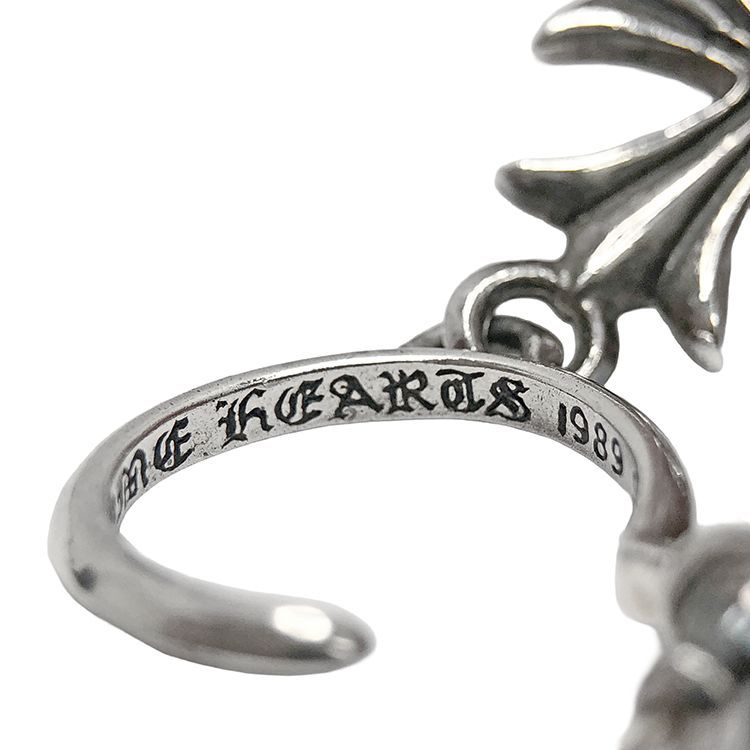 Chrome Hearts CHクロス フープピアス SV925 14K Chrome Hearts クロムハーツ TINY CH CROSS タイニーCHクロス フープ