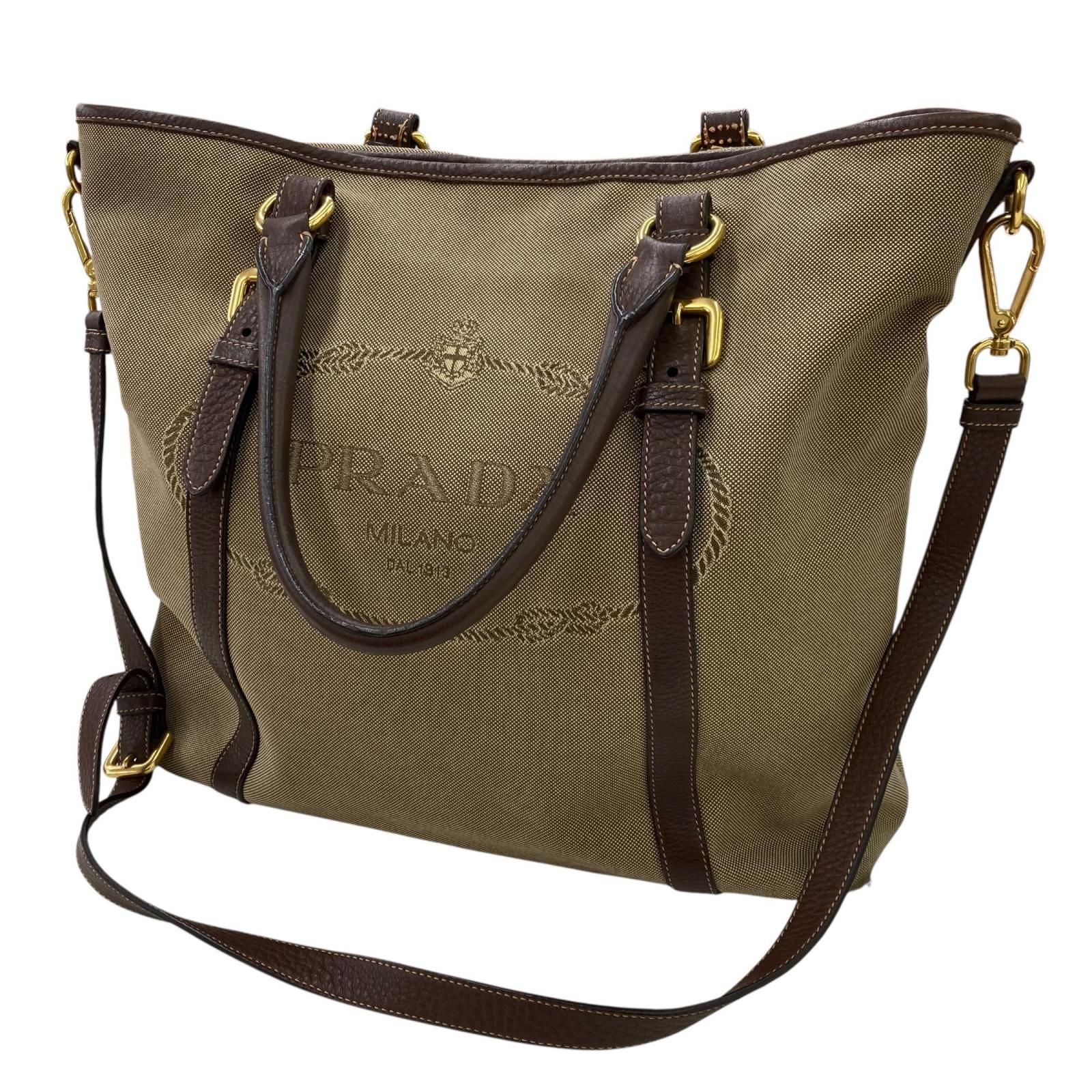 186000 PRADA プラダ トートバッグ 2WAY ハンドバッグ ショルダーバッグ レディース
