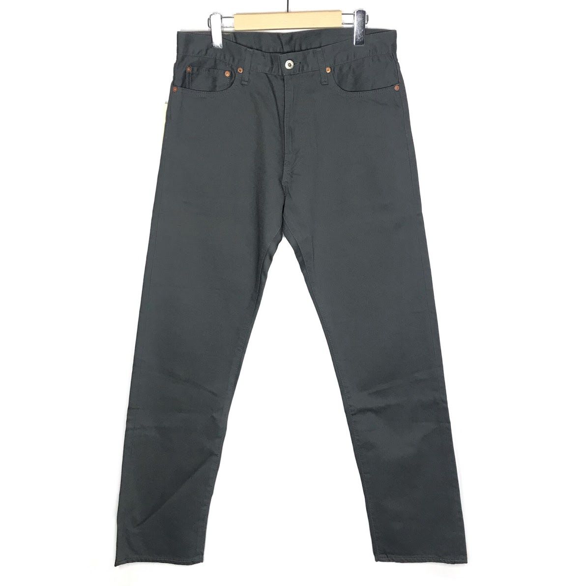 【倉吉店】 中古 F.O.B FACTORY | エフオービーファクトリー パンツ PIQUE 5POCKET PANTS F1134 チャコールグレー サイズ：34 【107】