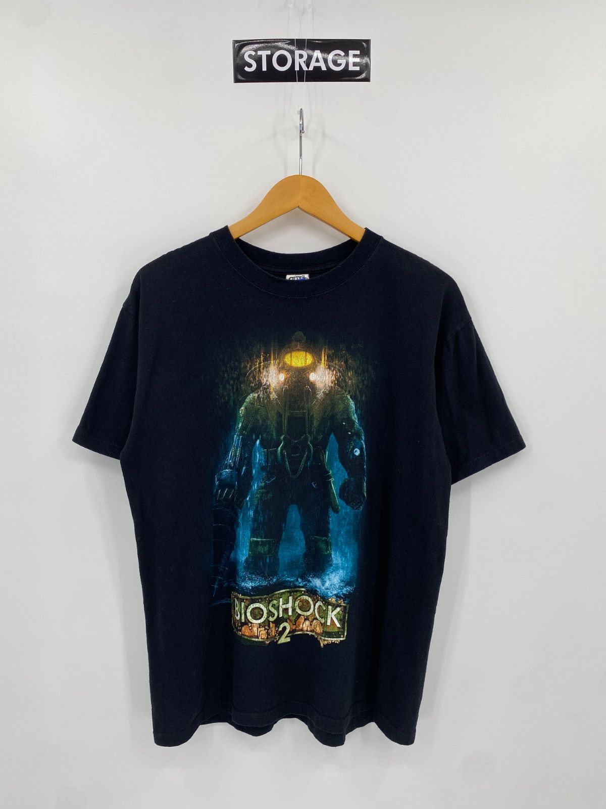 【古着】BIO SHOCK 2 Short Sleeve Tee L バイオショック ゲーム Tシャツ