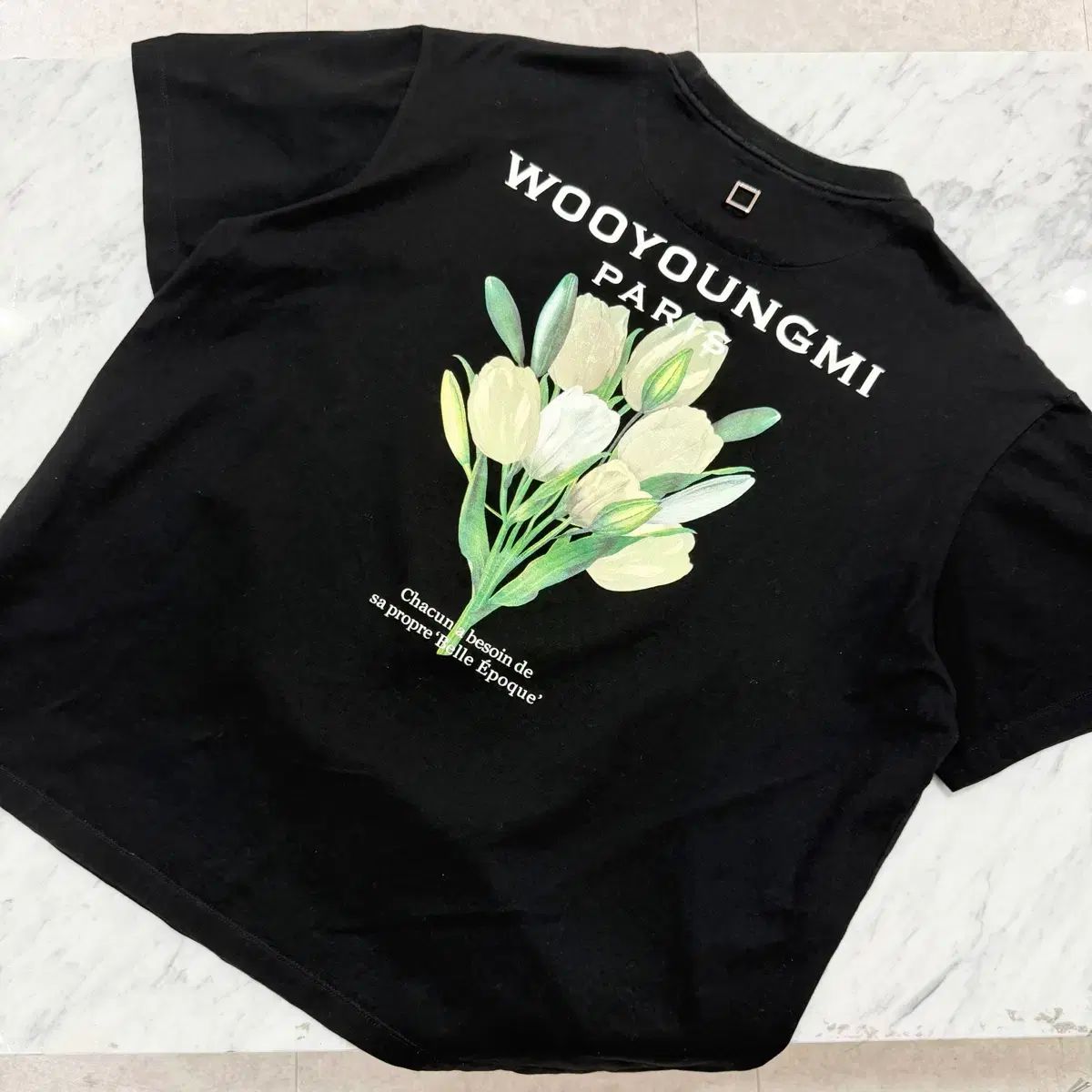 正規品 50 WOOYOUNGMI ウーヨンミ フラワー 半袖