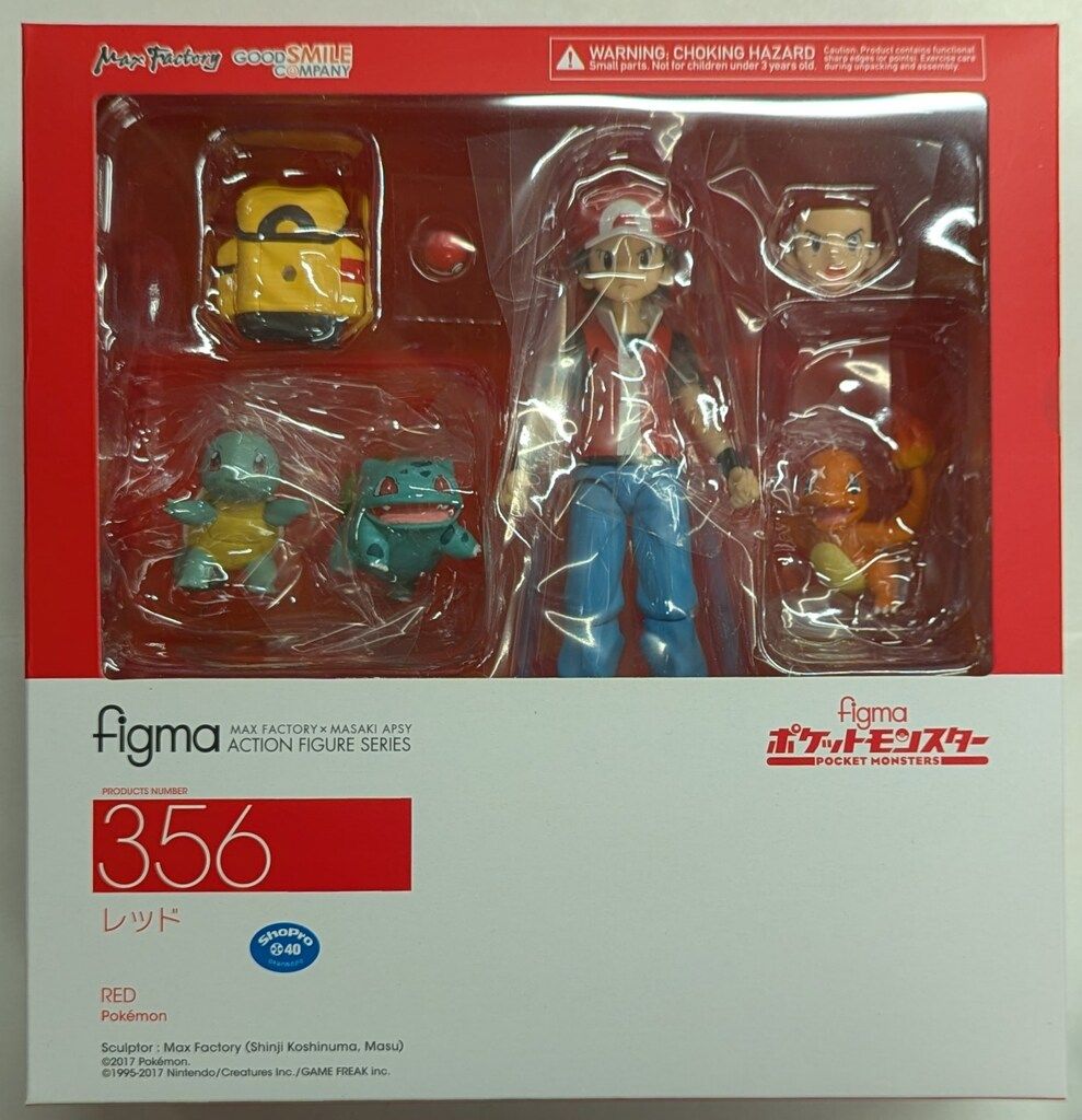 GOOD SMILE COMPANY figma ポケットモンスター ファイアレッド・リーフグリーン レッド ポケモンショップ限定特典付 356