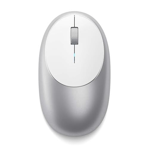 SATECHI M1 無線 ワイヤレス マウス アルミ製（USB-C充電式、1200DPI、人間工学デザイン対応のBluetoothマウス、MacBook Air & Pro、ノートPC、iPadなど対応）? シルバーY 2f4c35a9