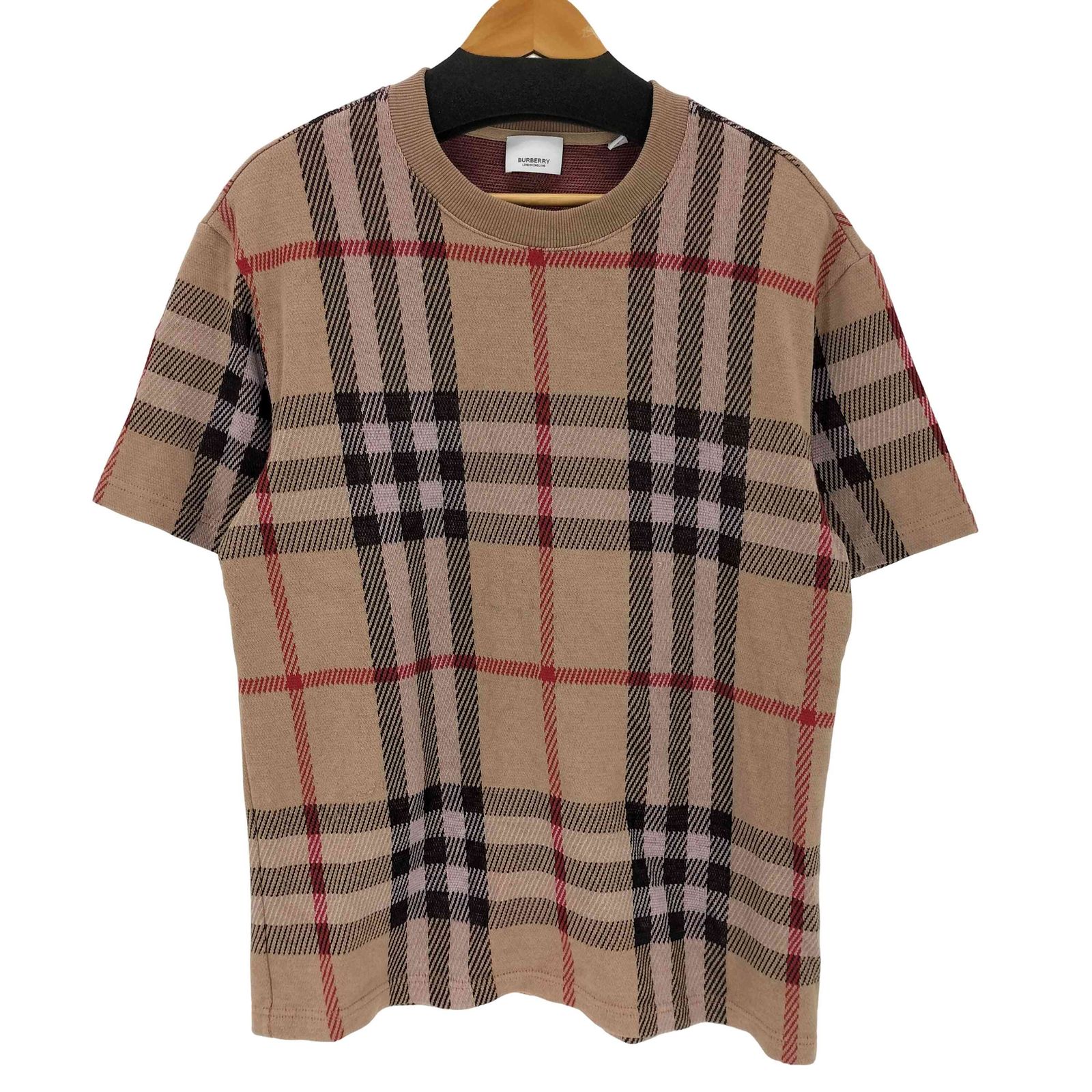 バーバリー BURBERRY ノヴァチェック 半袖ニット メンズ Ⅼ
