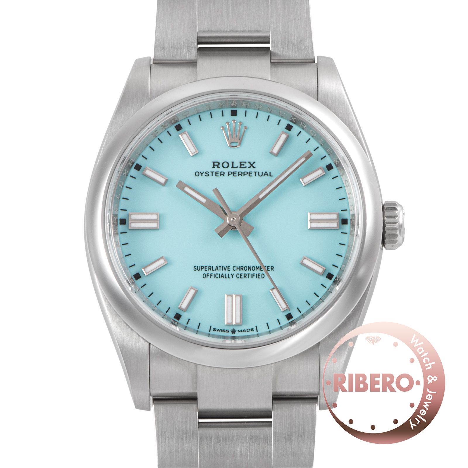 ROLEX ロレックス オイスターパーペチュアル 126000 ターコイズブルー ステンレススチール【中古】