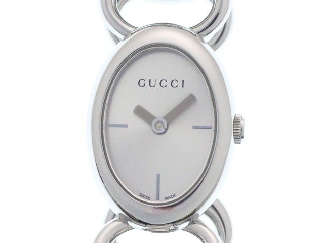 GUCCI グッチ トルナヴォーニ 118 腕時計 ステンレス シルバー文字盤 クォーツ レディース【中古】473