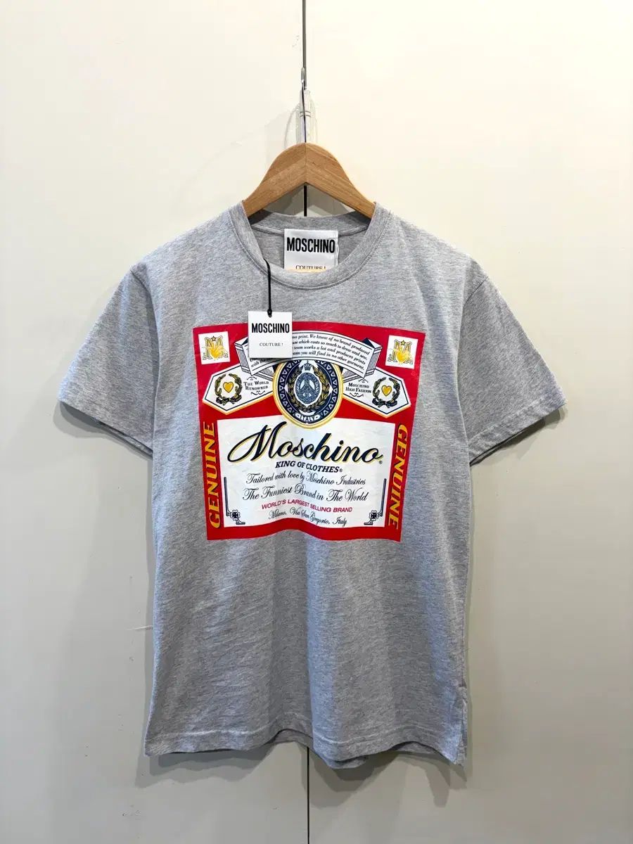 モスキーノ x バドワイザー プリンティング 半袖 Tシャツ